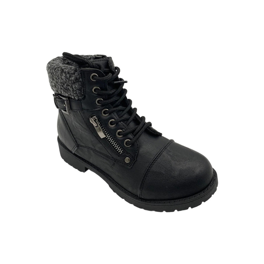 Wanted Women's Barrie Sherling Collar Ankle Boots Black - Medium